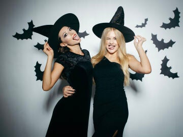 Chicas disfrazadas de Halloween