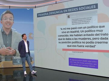 Primera denuncia en las redes sociales.