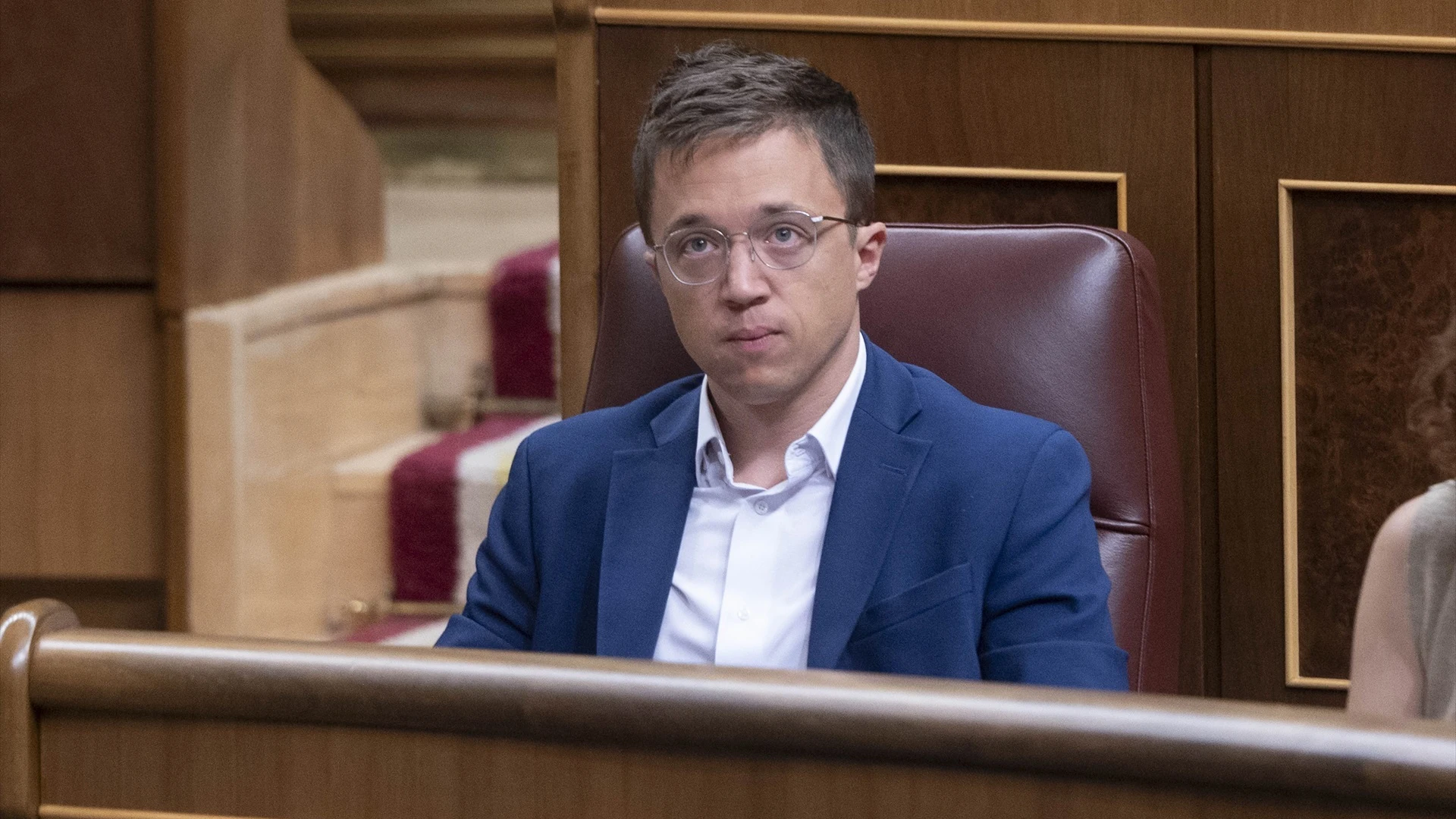 Íñigo Errejón en su escaño Íñigo Errejón en su escaño