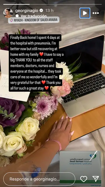 Georgina Rodríguez vuelve a casa tras estar cuatro días ingresada Georgina Rodríguez vuelve a casa tras estar cuatro días ingresada