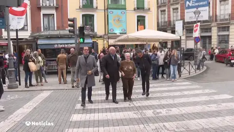 Paso de cebra en honor a Concha Velasco No te quieres enterar... que 'la chica yeyé' tiene un semáforo en Valladolid