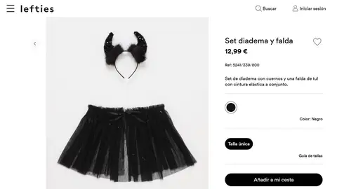 Diadema y falda Diadema y falda