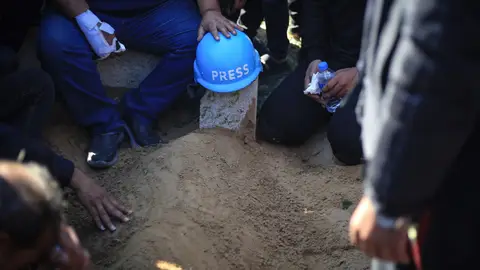 Imagen de archivo de un periodista muerto en un ataque israelí en Gaza Imagen de archivo de un periodista muerto en un ataque israelí en Gaza