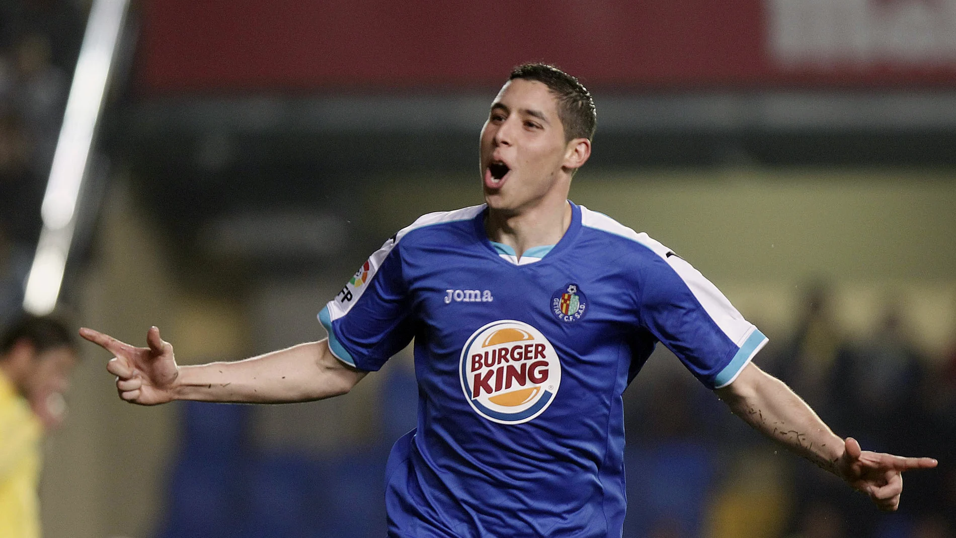 Abdelaziz Barrada celebra un gol con el Getafe en 2012 Abdelaziz Barrada celebra un gol con el Getafe en 2012