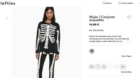 Pijama de esqueleto Pijama de esqueleto