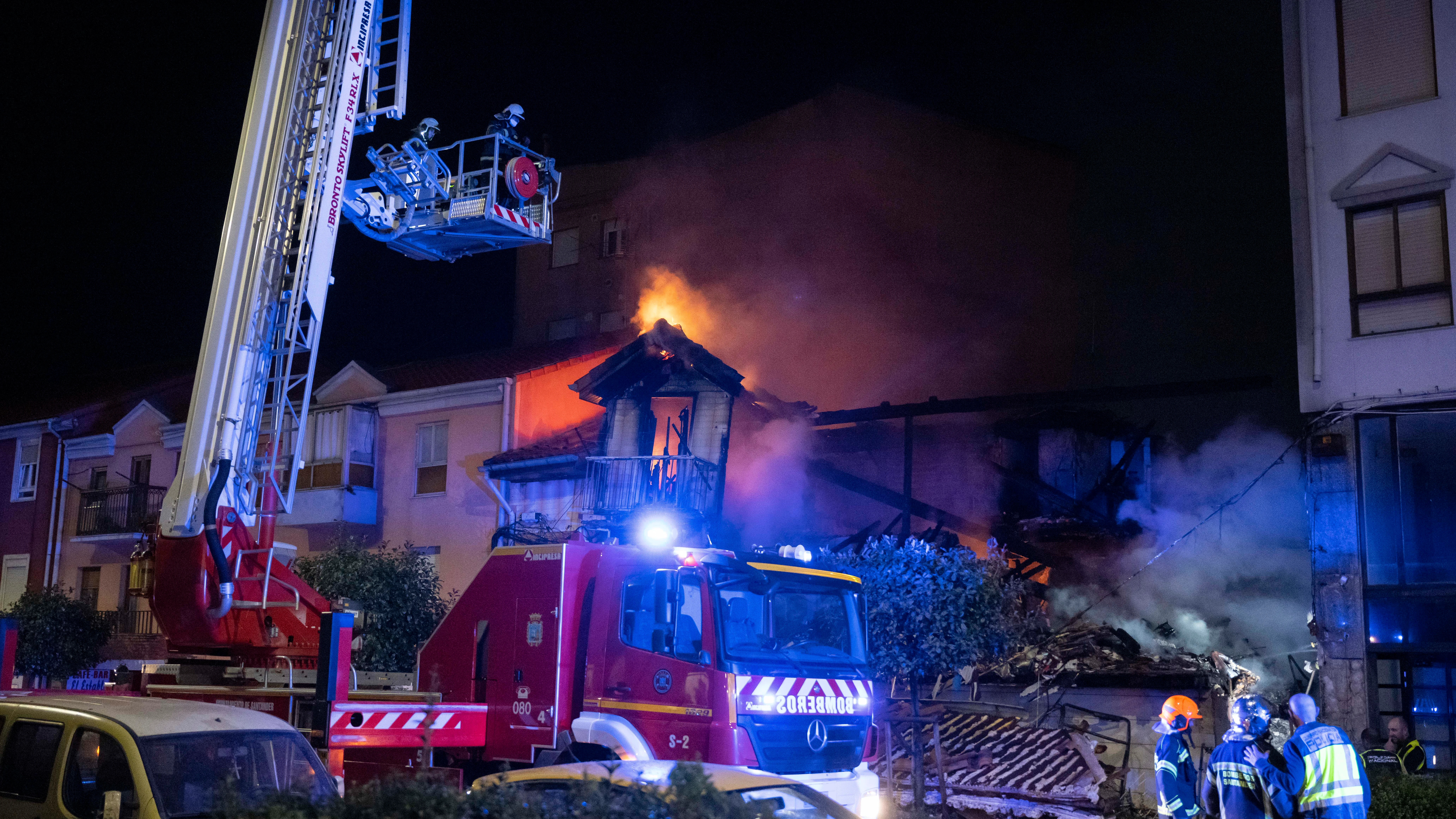 Imagen del edificio derrumbado en Santander Imagen del edificio derrumbado en Santander