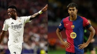 Vin&iacute;cius y Lamine Yamal, las estrellas de Real Madrid y Barcelona