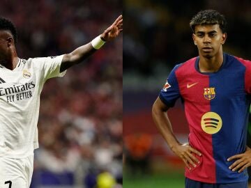 Vinícius y Lamine Yamal, las estrellas de Real Madrid y Barcelona