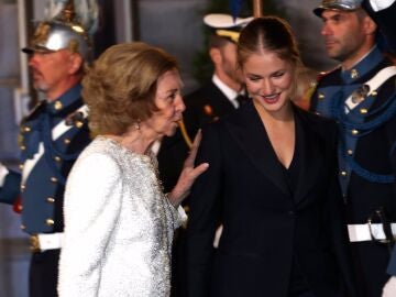 La reina Sofía y la infanta Leonor