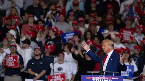 Imagen de Donald Trump en un mitin Imagen de Donald Trump en un mitin