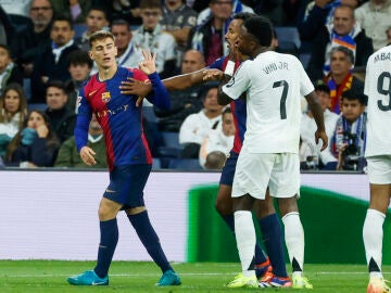 Gavi y Vinícius, en El Clásico del Santiago Bernabéu