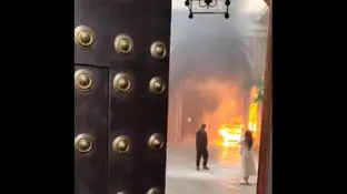 La iglesia de San Antonio Abad sufre un incendio en su interior La iglesia de San Antonio Abad sufre un incendio en su interior