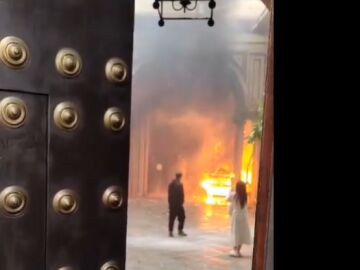 La iglesia de San Antonio Abad sufre un incendio en su interior