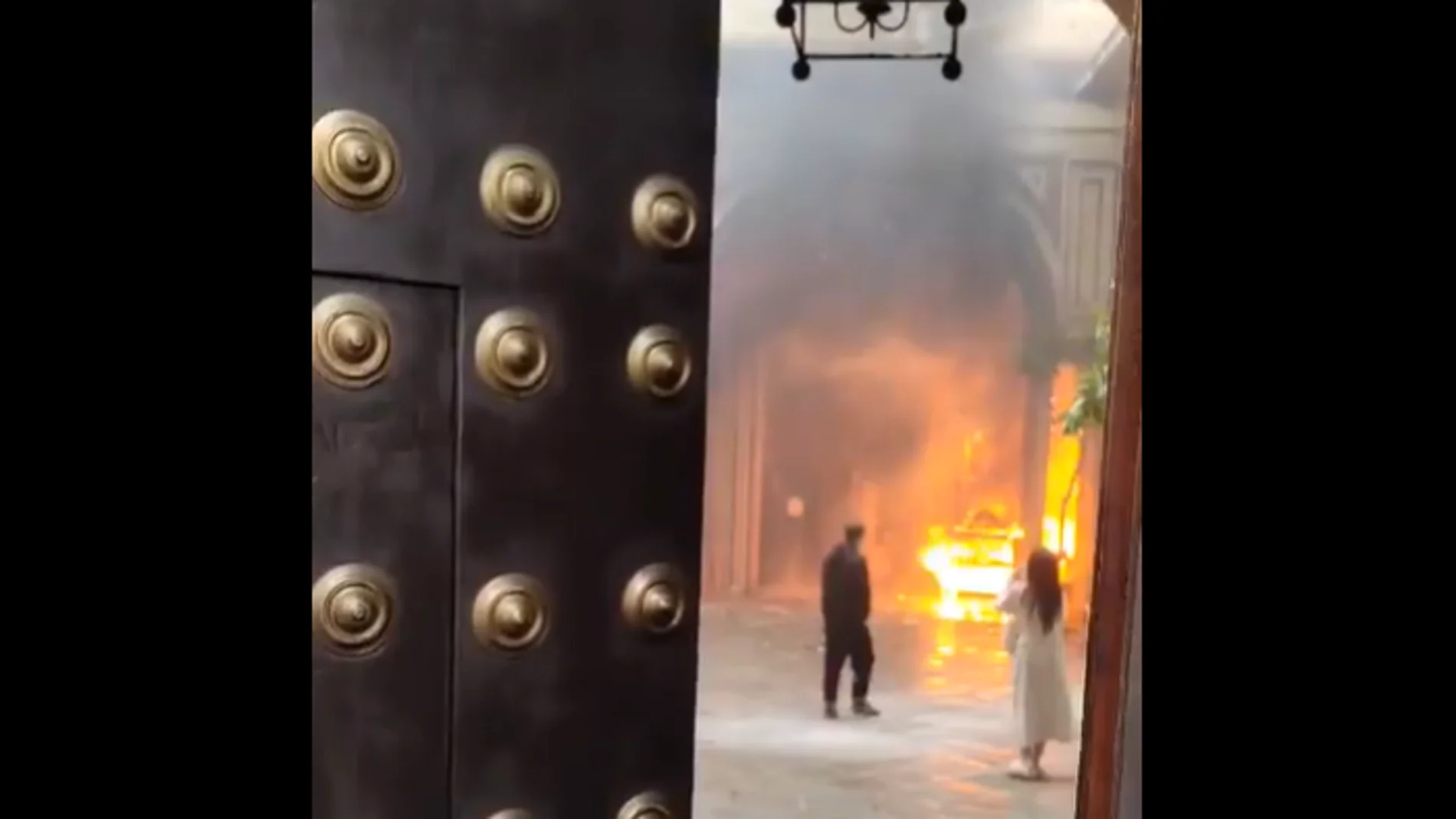 La iglesia de San Antonio Abad sufre un incendio en su interior La iglesia de San Antonio Abad sufre un incendio en su interior