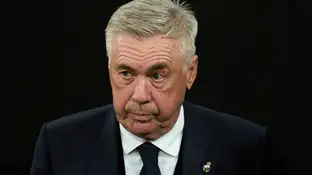 Carlo Ancelotti durante el Real Madrid-Barça de LaLiga Carlo Ancelotti durante el Real Madrid-Barça de LaLiga