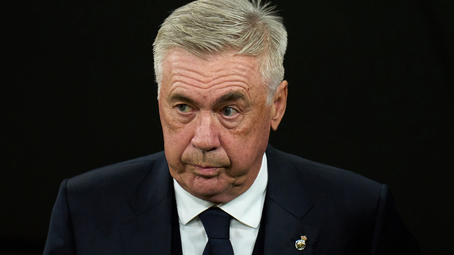 Carlo Ancelotti durante el Real Madrid-Barça de LaLiga Carlo Ancelotti durante el Real Madrid-Barça de LaLiga