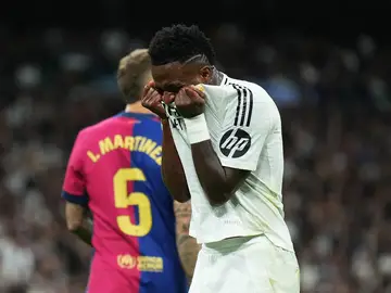 Vinicius Jr se lamenta durante el Real Madrid-Barça Vinicius Jr se lamenta durante el Real Madrid-Barça