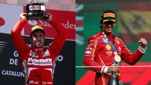 Fernando Alonso y Carlos Sainz en sus &uacute;ltimas victorias en F&oacute;rmula 1
