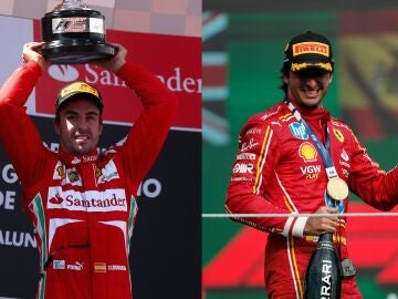 Fernando Alonso y Carlos Sainz en sus últimas victorias en Fórmula 1