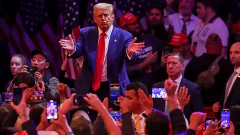 El expresidente estadounidense y candidato presidencial republicano Donald Trump El expresidente estadounidense y candidato presidencial republicano Donald Trump