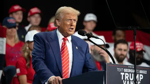 Donald Trump en un mitin Donald Trump en un mitin