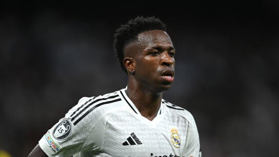 Vinicius Jr durante un partido esta temporada