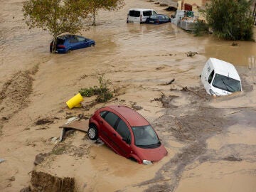 Coches en la localidad malagueña de Álora