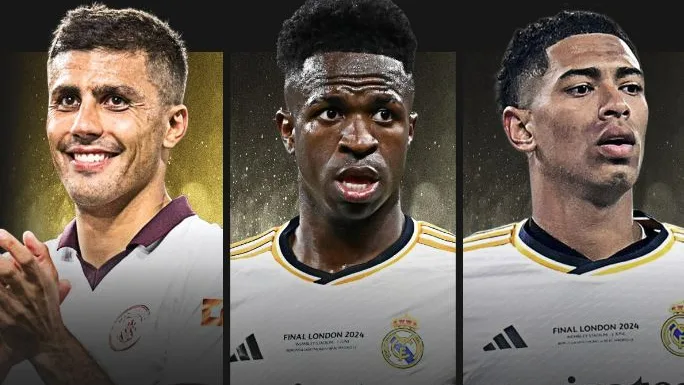 Rodrigo, Vinicius y Bellingham