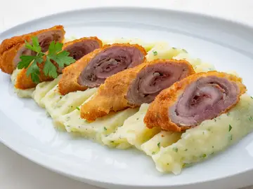Flamenquines con puré de patata, de Karlos Arguiñano Flamenquines con puré de patata, de Karlos Arguiñano