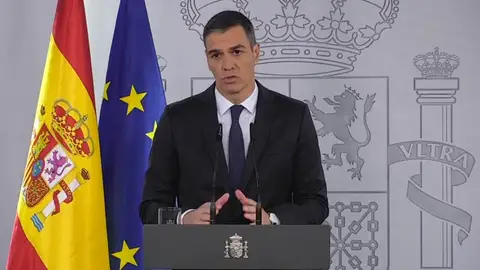 Declaración de Pedro Sánchez Declaración de Pedro Sánchez