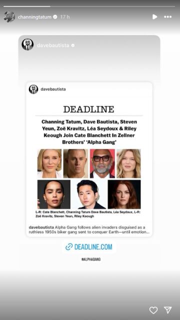 Channing Tatum comparte que estará en un película con Zoe Kravitz