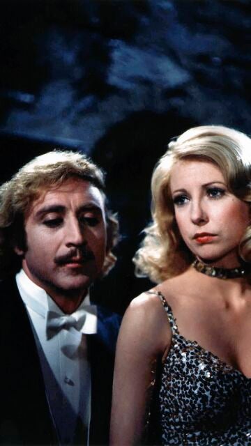 Gene Wilder y Teri Garr en Young Frankenstein