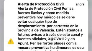 Alerta m&oacute;vil de Protecci&oacute;n Civil