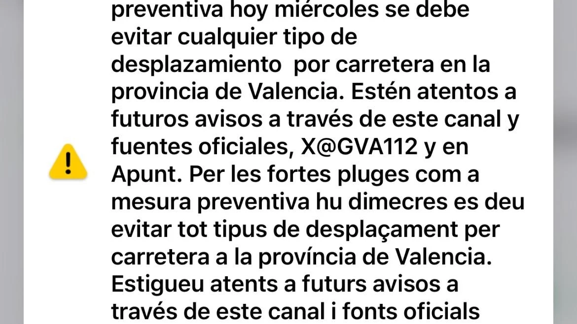 Alerta m&oacute;vil de Protecci&oacute;n Civil