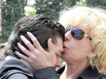 Ángel Cristo y su madre, Bárbara Rey Ángel Cristo y su madre, Bárbara Rey