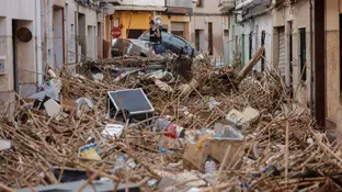 Vista de una calle afectada por las inundaciones en Paiporta (Valencia) Vista de una calle afectada por las inundaciones en Paiporta (Valencia)