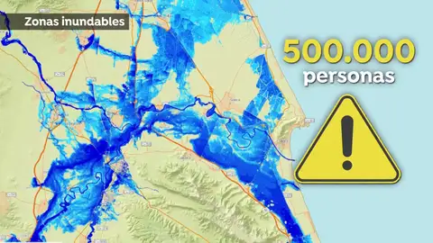 Zonas inundables en Comunidad Valenciana Zonas inundables en Comunidad Valenciana