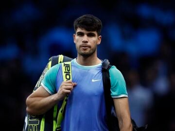 Alcaraz tras caer ante Humbert en París-Bercy