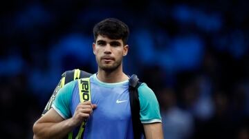 Alcaraz tras caer ante Humbert en París-Bercy