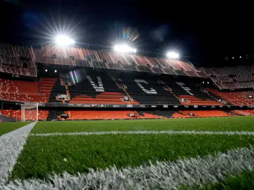 Imagen del campo de Mestalla Imagen del campo de Mestalla