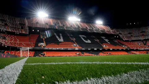 Imagen del campo de Mestalla Imagen del campo de Mestalla