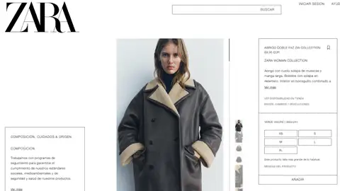 Abrigo doble faz ZW Collection Abrigo doble faz ZW Collection