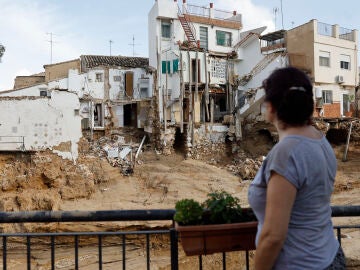 Casas dañadas en Chiva tras la DANA