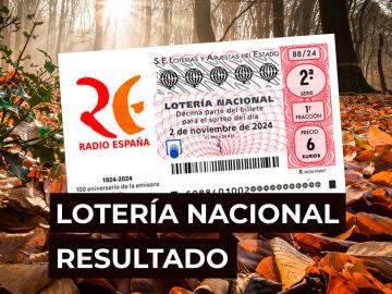 Sorteo Lotería Nacional: Comprobar décimo de hoy sábado 2 de noviembre, en directo