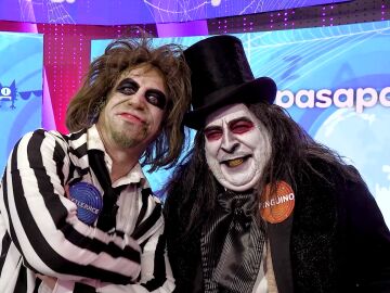 Agustín Jiménez y Leo Rivera, en el especial Halloween de Pasapalabra