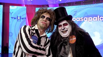 Agustín Jiménez y Leo Rivera, en el especial Halloween de Pasapalabra