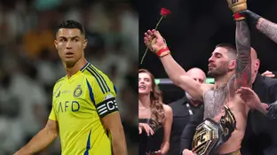 Cristiano Ronaldo e Ilia Topuria Cristiano Ronaldo e Ilia Topuria