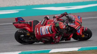 Pecco Bagnaia durante el GP de Sepang Pecco Bagnaia durante el GP de Sepang