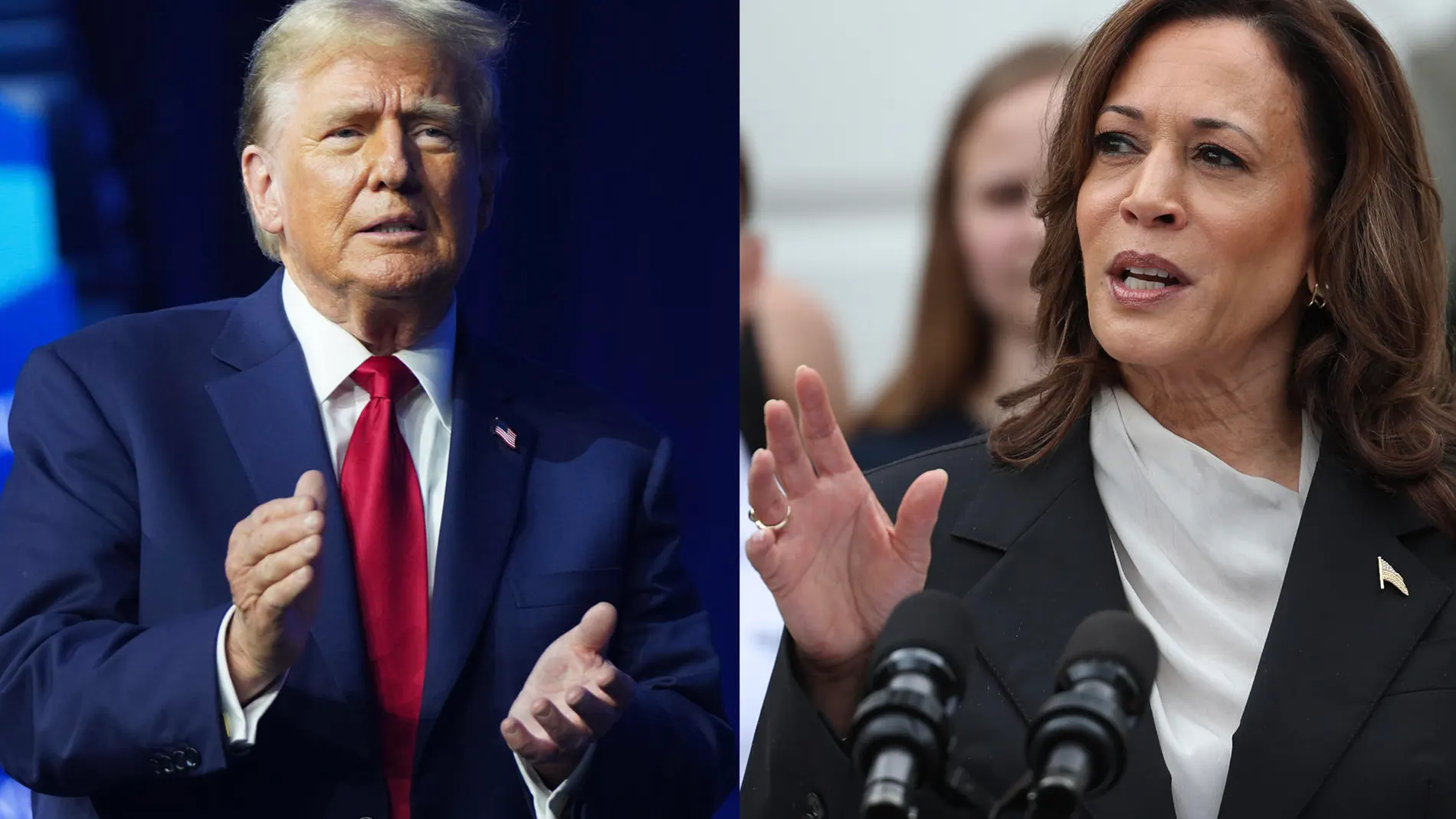 Donald Trump y Kamala Harris Donald Trump y Kamala Harris