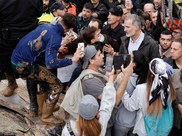 El Rey en el momento de los disturbios